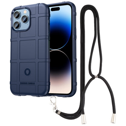 Lanyard Rugged Shield TPU Phone Case, For iPhone 14, For iPhone 14 Plus, For iPhone 14 Pro, For iPhone 14 Pro Max