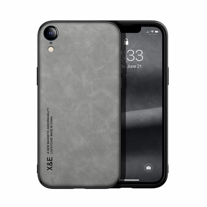 Skin Feel Magnetic Leather Back Phone Case, For iPhone XR, For iPhone XS Max, For iPhone SE 2022 / SE 2020 / 7 / 8