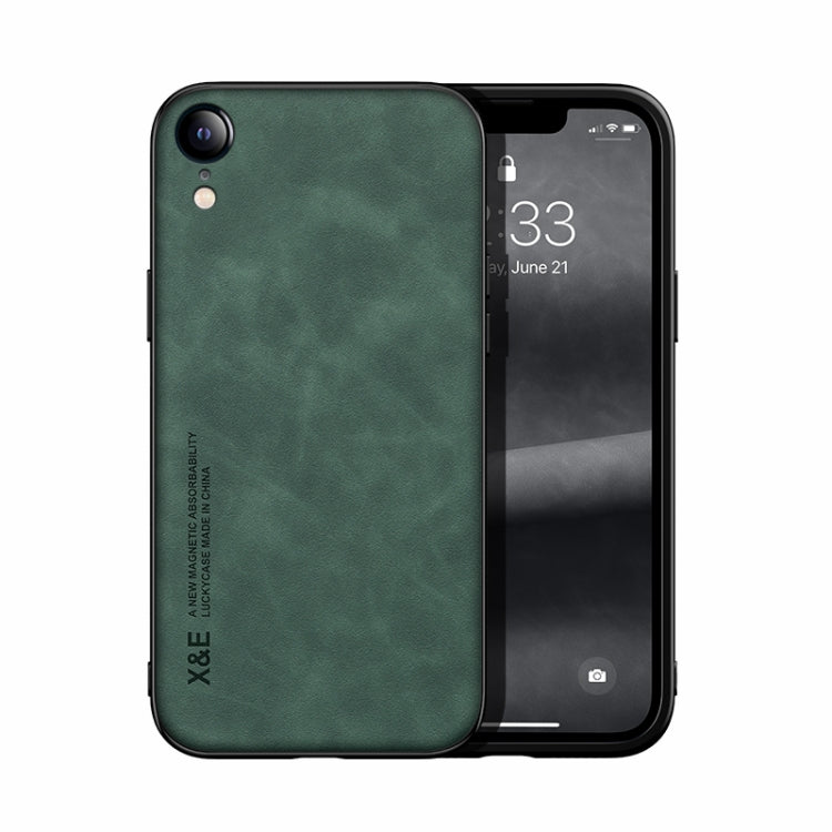 Skin Feel Magnetic Leather Back Phone Case, For iPhone XR, For iPhone XS Max, For iPhone SE 2022 / SE 2020 / 7 / 8