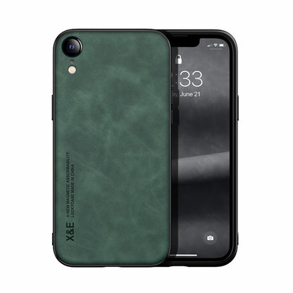 Skin Feel Magnetic Leather Back Phone Case, For iPhone XR, For iPhone XS Max, For iPhone SE 2022 / SE 2020 / 7 / 8