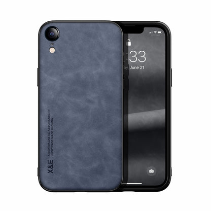 Skin Feel Magnetic Leather Back Phone Case, For iPhone XR, For iPhone XS Max, For iPhone SE 2022 / SE 2020 / 7 / 8