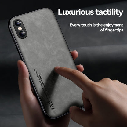 Skin Feel Magnetic Leather Back Phone Case, For iPhone XR, For iPhone XS Max, For iPhone SE 2022 / SE 2020 / 7 / 8