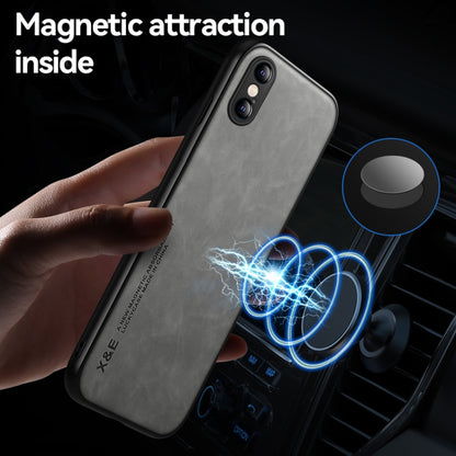 Skin Feel Magnetic Leather Back Phone Case, For iPhone XR, For iPhone XS Max, For iPhone SE 2022 / SE 2020 / 7 / 8