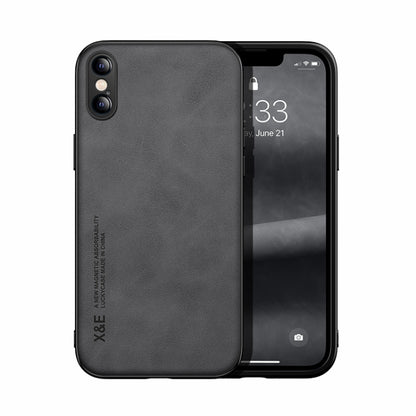 Skin Feel Magnetic Leather Back Phone Case, For iPhone XR, For iPhone XS Max, For iPhone SE 2022 / SE 2020 / 7 / 8