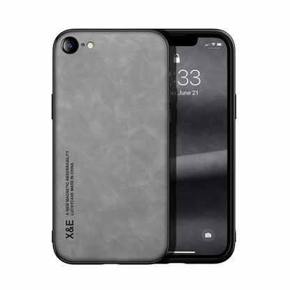 Skin Feel Magnetic Leather Back Phone Case, For iPhone XR, For iPhone XS Max, For iPhone SE 2022 / SE 2020 / 7 / 8