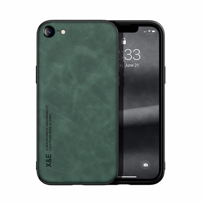 Skin Feel Magnetic Leather Back Phone Case, For iPhone XR, For iPhone XS Max, For iPhone SE 2022 / SE 2020 / 7 / 8