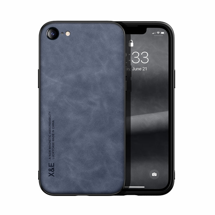 Skin Feel Magnetic Leather Back Phone Case, For iPhone XR, For iPhone XS Max, For iPhone SE 2022 / SE 2020 / 7 / 8