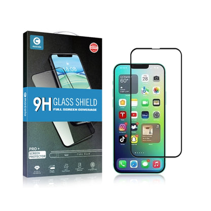 mocolo 9H Full Glue Silk Print Tempered Glass Film, For iPhone 14, For iPhone 14 Plus, For iPhone 14 Pro, For iPhone 14 Pro Max