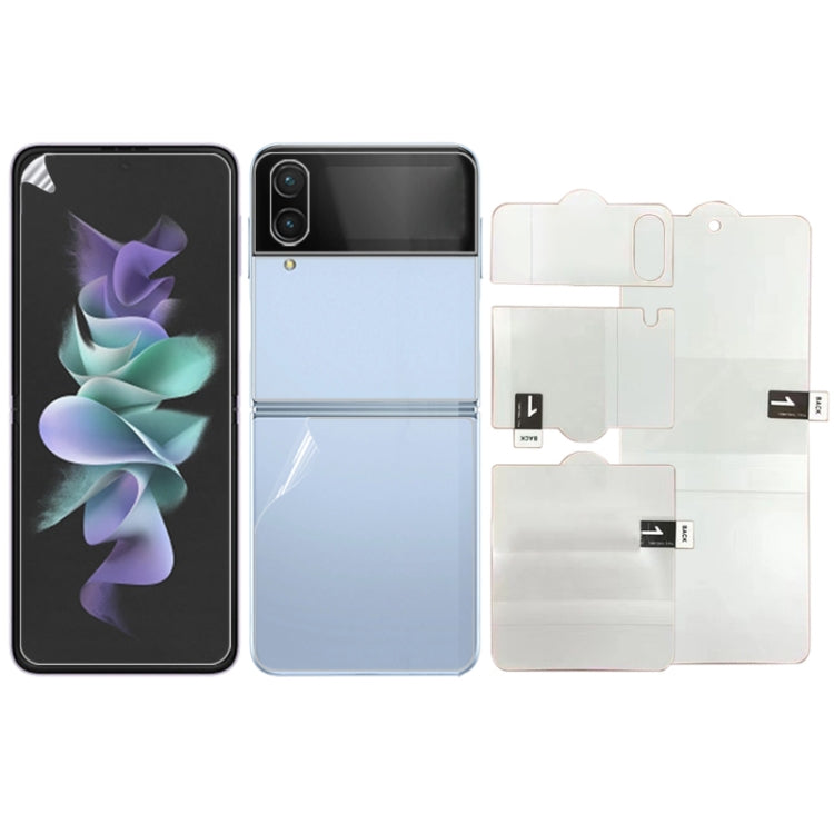 Full Screen Protector Explosion-proof Hydrogel Film For Samsung Galaxy Z Flip4 / W23 Flip 5G(Back Screen), For Samsung Galaxy Z Flip4(External Screen)(1 PC), For Samsung Galaxy Z Flip4(Front Screen) (1 PC)                                               ...