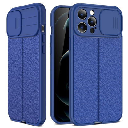 Litchi Texture Sliding Camshield TPU Protective Phone Case, For iPhone 14, For iPhone 14 Plus, For iPhone 14 Pro, For iPhone 14 Pro Max