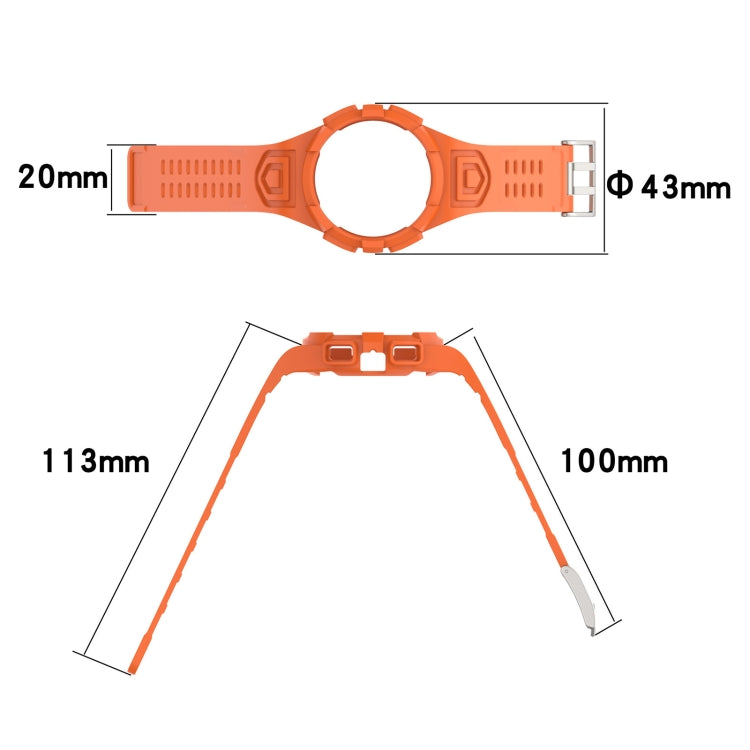 Silicone Integrated Watch Band, For Samsung Galaxy Watch4 40mm, For Samsung Galaxy Watch4 44mm