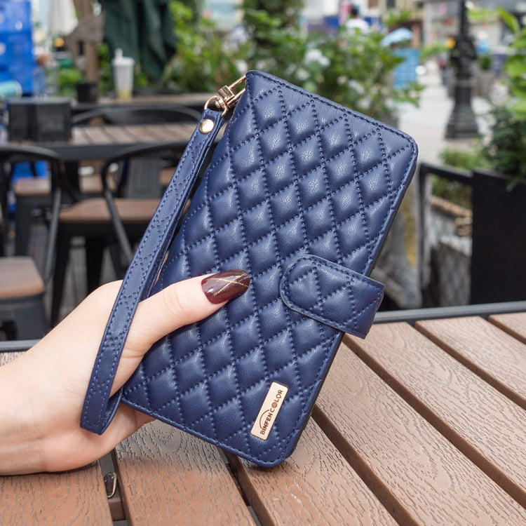 Diamond Lattice Zipper Wallet Leather Flip Phone Case, For iPhone 12 mini, For iPhone 12 / 12 Pro, For iPhone 12 Pro Max, For iPhone 11, For iPhone 11 Pro, For iPhone X / XS, For iPhone XR, For iPhone XS Max