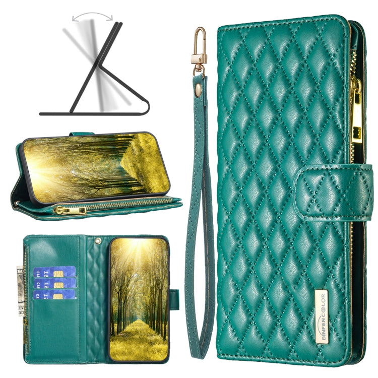 Diamond Lattice Zipper Wallet Leather Flip Phone Case, For iPhone 12 mini, For iPhone 12 / 12 Pro, For iPhone 12 Pro Max, For iPhone 11, For iPhone 11 Pro, For iPhone X / XS, For iPhone XR, For iPhone XS Max