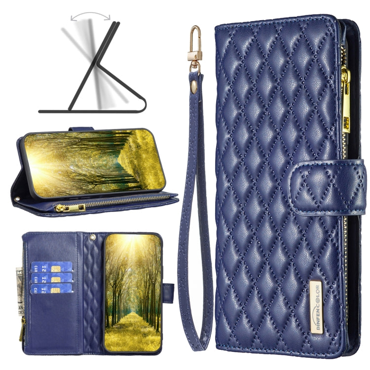 Diamond Lattice Zipper Wallet Leather Flip Phone Case, For iPhone SE 2022 / SE 2020 / 7 / 8, For iPhone 7 Plus / 8 Plus, For iPhone 11 Pro Max