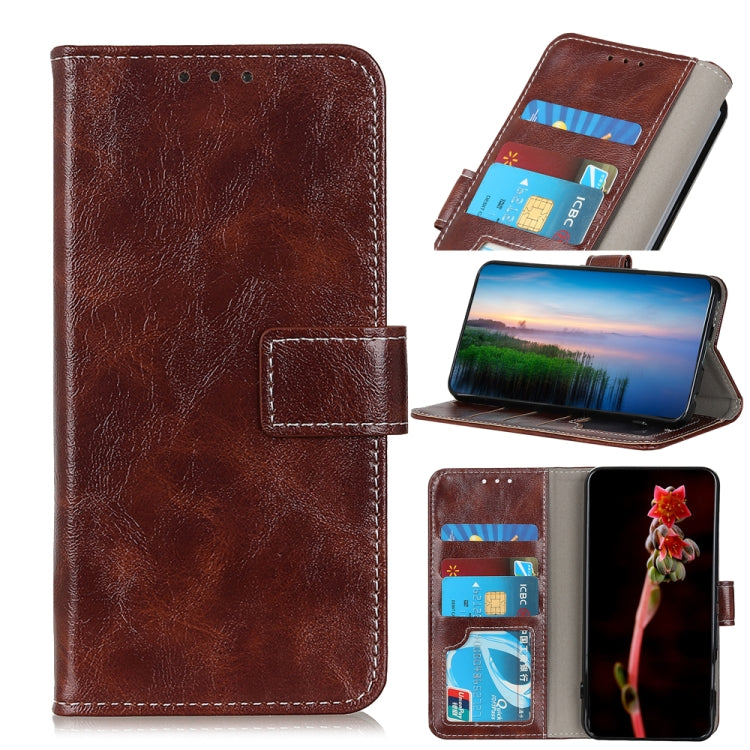 Retro Crazy Horse Texture Horizontal Flip Leather Case with Holder & Card Slots & Photo Frame & Wallet, For Nokia 1.3, For OnePlus 8 Pro, For Google Pixel 4a, For Alcatel 1B 2020, For Galaxy XCover Pro, For ZTE Blade A3 2020