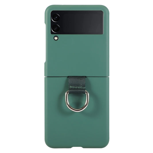 Macaron Color Silicone Soft Phone Case, For Samsung Galaxy Z Flip3 5G, For Samsung Galaxy Z Flip4