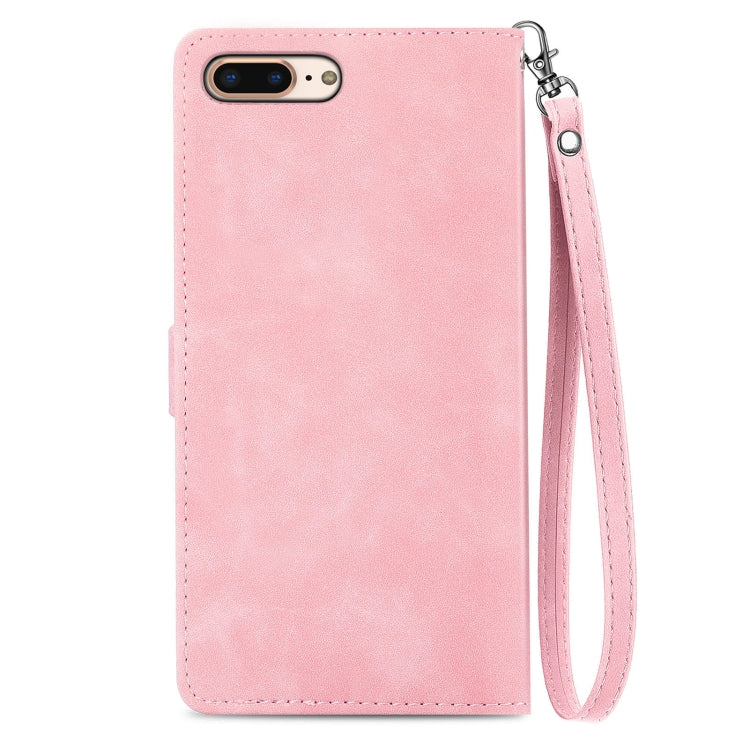 Embossed Flower Shockproof Leather Phone Case, For iPhone SE 2022 / SE 2020 / 8 / 7, For iPhone 8 Plus / 7 Plus