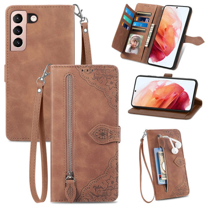 Embossed Flower Shockproof Leather Phone Case, For Samsung Galaxy S20 FE, For Samsung Galaxy S20 Ultra, For Samsung Galaxy S21 FE 5G, For Samsung Galaxy S21+ 5G, For Samsung Galaxy S21 Ultra 5G, For Samsung Galaxy S21 5G, For Samsung Galaxy S22+ 5G    ...