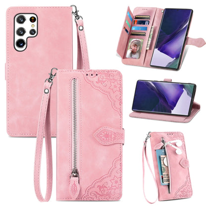 Embossed Flower Shockproof Leather Phone Case, For Samsung Galaxy S20 FE, For Samsung Galaxy S20 Ultra, For Samsung Galaxy S21 FE 5G, For Samsung Galaxy S21+ 5G, For Samsung Galaxy S21 Ultra 5G, For Samsung Galaxy S21 5G, For Samsung Galaxy S22+ 5G    ...