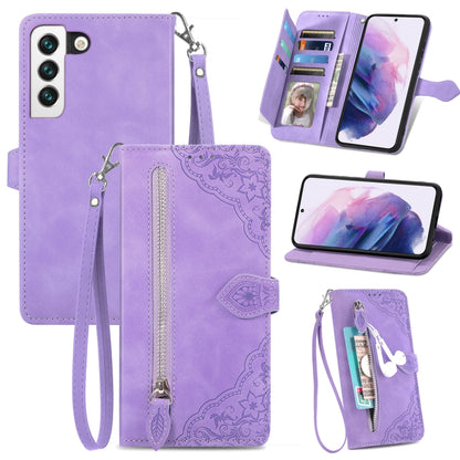 Embossed Flower Shockproof Leather Phone Case, For Samsung Galaxy S20 FE, For Samsung Galaxy S20 Ultra, For Samsung Galaxy S21 FE 5G, For Samsung Galaxy S21+ 5G, For Samsung Galaxy S21 Ultra 5G, For Samsung Galaxy S21 5G, For Samsung Galaxy S22+ 5G    ...