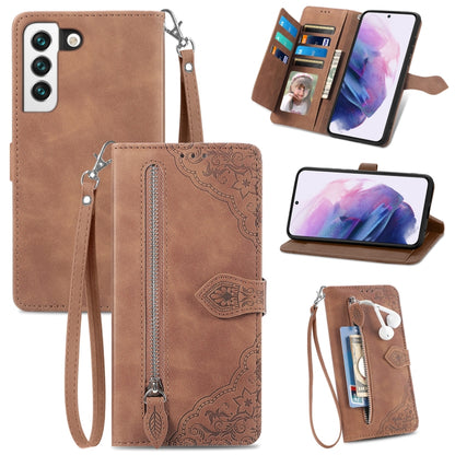 Embossed Flower Shockproof Leather Phone Case, For Samsung Galaxy S20 FE, For Samsung Galaxy S20 Ultra, For Samsung Galaxy S21 FE 5G, For Samsung Galaxy S21+ 5G, For Samsung Galaxy S21 Ultra 5G, For Samsung Galaxy S21 5G, For Samsung Galaxy S22+ 5G    ...