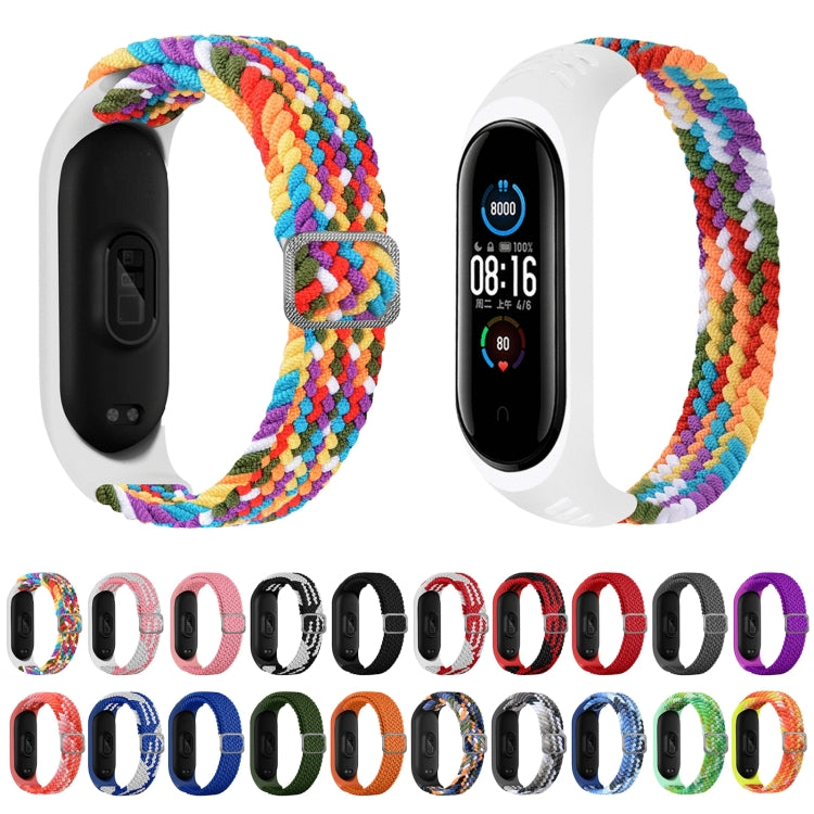 Adjustable Nylon Braided Elasticity Watch Band, For Xiaomi Mi Band 7