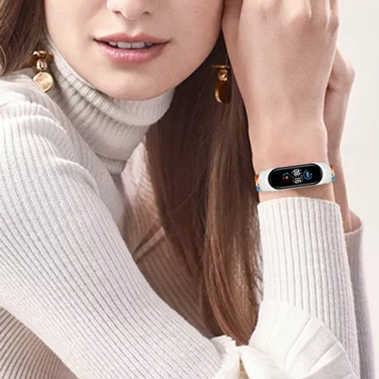 Adjustable Nylon Braided Elasticity Watch Band, For Xiaomi Mi Band 7