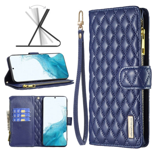 Diamond Lattice Zipper Wallet Leather Flip Phone Case, For Samsung Galaxy S22 5G, For Samsung Galaxy S22+ 5G, For Samsung Galaxy S22 Ultra 5G, For Samsung Galaxy S21 5G, For Samsung Galaxy S21+ 5G, For Samsung Galaxy S21 Ultra 5G                       ...
