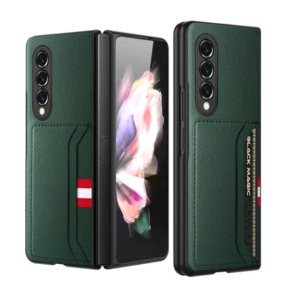 Litchi Texture Soft Micorofiber Folding Phone Case, For Samsung Galaxy Z Fold4