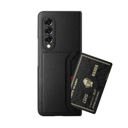 Litchi Texture Soft Micorofiber Folding Phone Case, For Samsung Galaxy Z Fold4