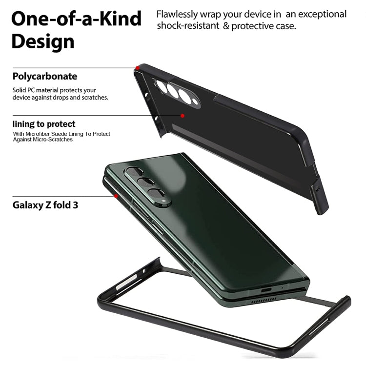 Litchi Texture Soft Micorofiber Folding Phone Case, For Samsung Galaxy Z Fold4