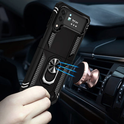 Shockproof TPU + PC Phone Case with Holder, For Samsung Galaxy Z Flip4