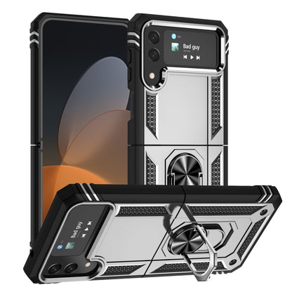 Shockproof TPU + PC Phone Case with Holder, For Samsung Galaxy Z Flip4