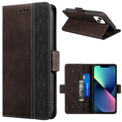 Stitching Magnetic RFID Leather Case, For iPhone 14 Pro Max, For iPhone 14 Pro, For iPhone 14, For iPhone 14 Plus