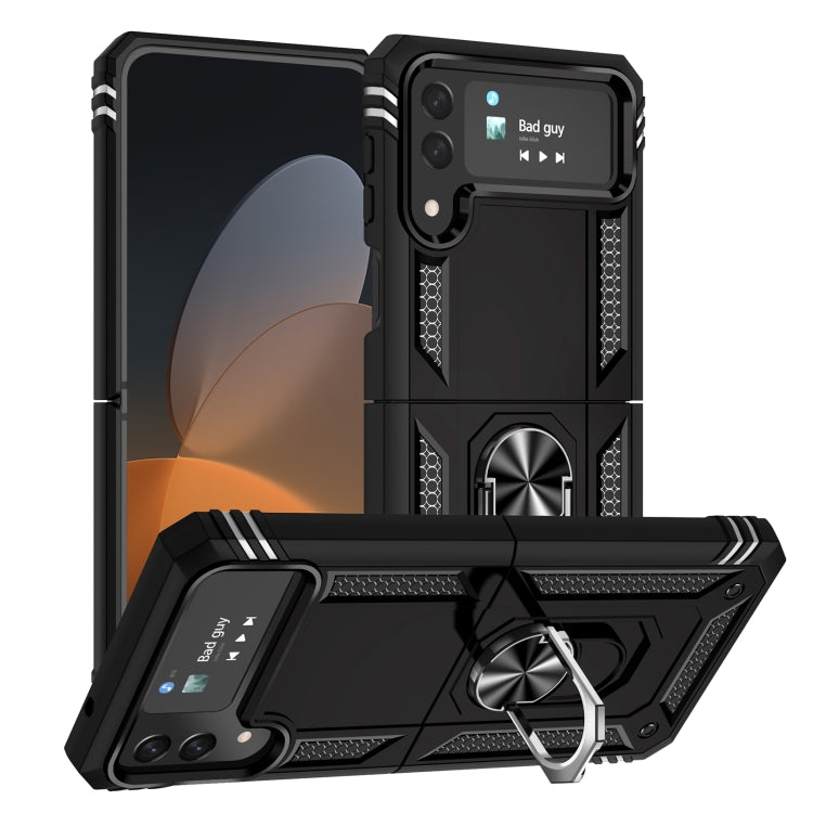 Shockproof TPU + PC Protective Case with 360 Degree Rotating Holder, For Samsung Galaxy Z Flip4