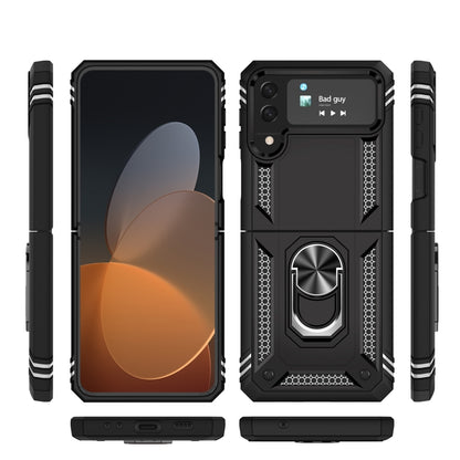 Shockproof TPU + PC Protective Case with 360 Degree Rotating Holder, For Samsung Galaxy Z Flip4