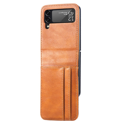 Vertical Flip Card Slot Leather Phone Case, For Samsung Galaxy Z Flip4 5G