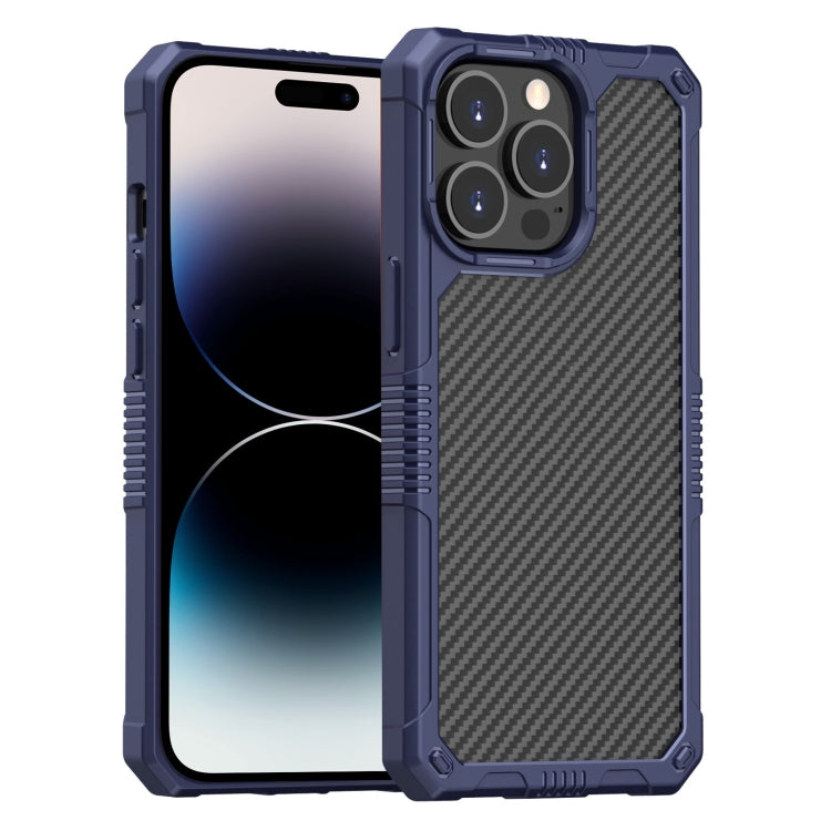 Carbon Fiber Shockproof Phone Case, For iPhone 14, For iPhone 14 Plus, For iPhone 14 Pro, For iPhone 14 Pro Max