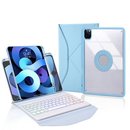 Z11BS Pen Slot Backlight Bluetooth Keyboard Leather Tablet Case, For iPad Pro 11 2021/2020/2018, For iPad Air 11 2025 / 2024 / Air 5 / Air 4, For iPad 10.2 2021/2020/2019