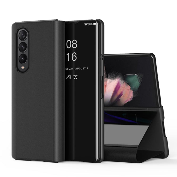 Single Electroplating Flip Mirror Shockproof Phone Case, For Samsung Galaxy Z Fold4 5G