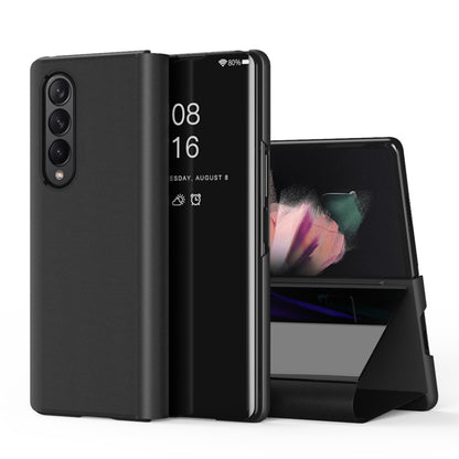 Single Electroplating Flip Mirror Shockproof Phone Case, For Samsung Galaxy Z Fold4 5G