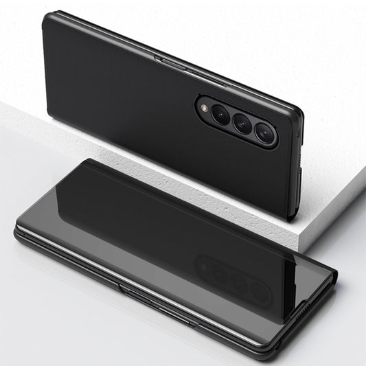 Single Electroplating Flip Mirror Shockproof Phone Case, For Samsung Galaxy Z Fold4 5G