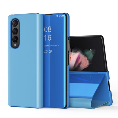 Single Electroplating Flip Mirror Shockproof Phone Case, For Samsung Galaxy Z Fold4 5G