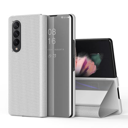 Single Electroplating Flip Mirror Shockproof Phone Case, For Samsung Galaxy Z Fold4 5G