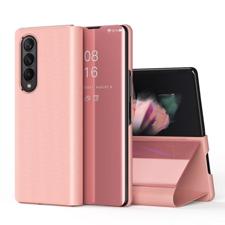 Single Electroplating Flip Mirror Shockproof Phone Case, For Samsung Galaxy Z Fold4 5G