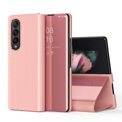 Single Electroplating Flip Mirror Shockproof Phone Case, For Samsung Galaxy Z Fold4 5G