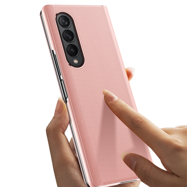 Single Electroplating Flip Mirror Shockproof Phone Case, For Samsung Galaxy Z Fold4 5G
