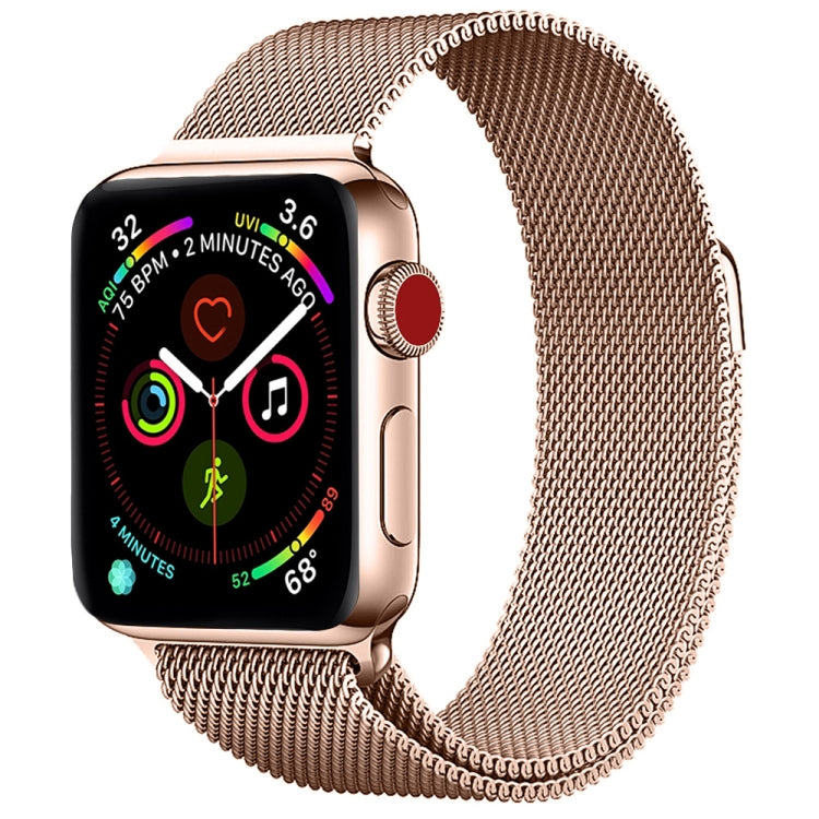 Milanese Stainless Steel Watch Band For Apple Watch Series, 7 45mm / 6&SE&5&4 44mm / 3&2&1 42mm, 7 41mm / 6&SE&5&4 40mm / 3&2&1 38mm