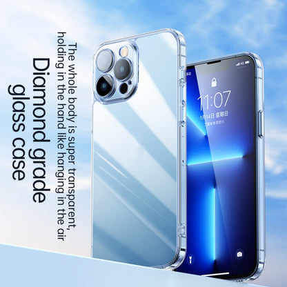 SULADA Crytal Steel Series Diamond Glass + TPU Phone Case, For iPhone 13, For iPhone 13 Pro, For iPhone 13 Pro Max, For iPhone 12, For iPhone 12 Pro, For iPhone 12 Pro Max