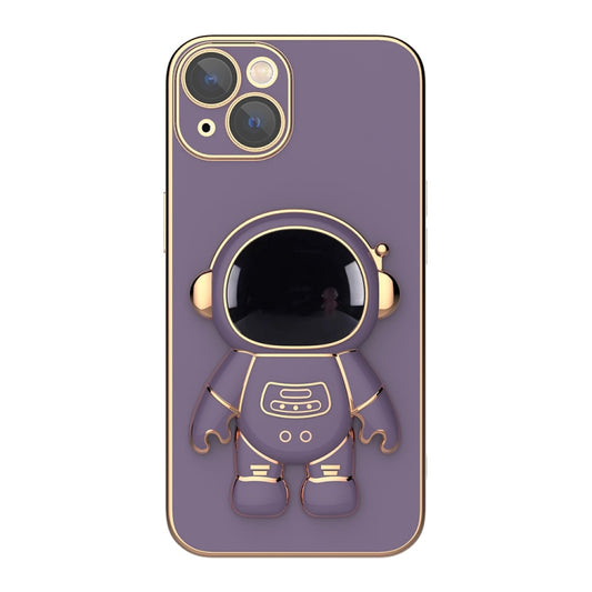 Plating Astronaut Holder Phone Case, For iPhone 13 Pro Max, For iPhone 13 Pro, For iPhone 13, For iPhone 13 mini, For iPhone 12 Pro Max